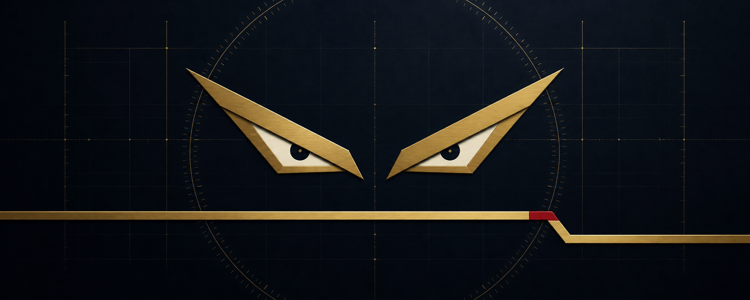 Guardian Project Margin eyes and gold margin line artwork
